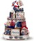 20 Pcs 4th of July 250th Anniversary Patriotic Tiered Tray Decor Set – Rustic USA Flag Wooden Signs for Independence Day, Memorial Day & Labor Day Home Decorations